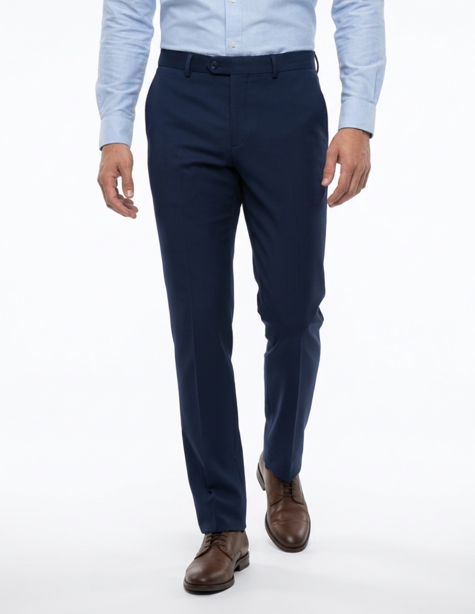 Pantalón formal de vestir slim para hombre