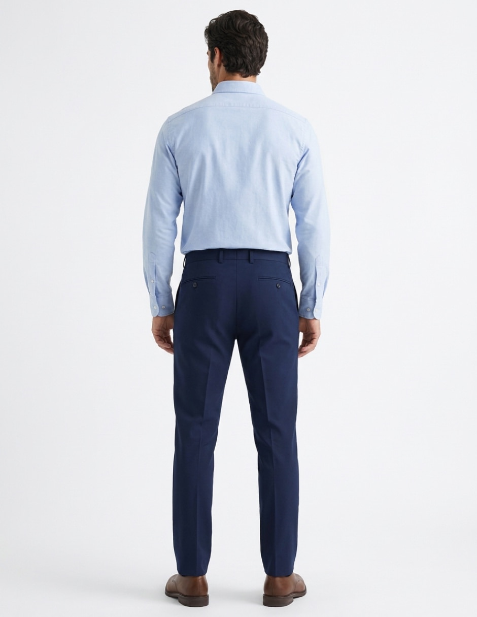 Pantalón formal de vestir slim para hombre 2