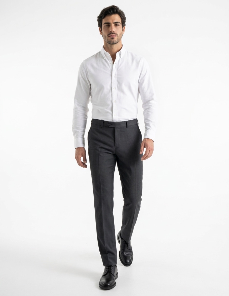 Pantalón formal de vestir slim para hombre 3