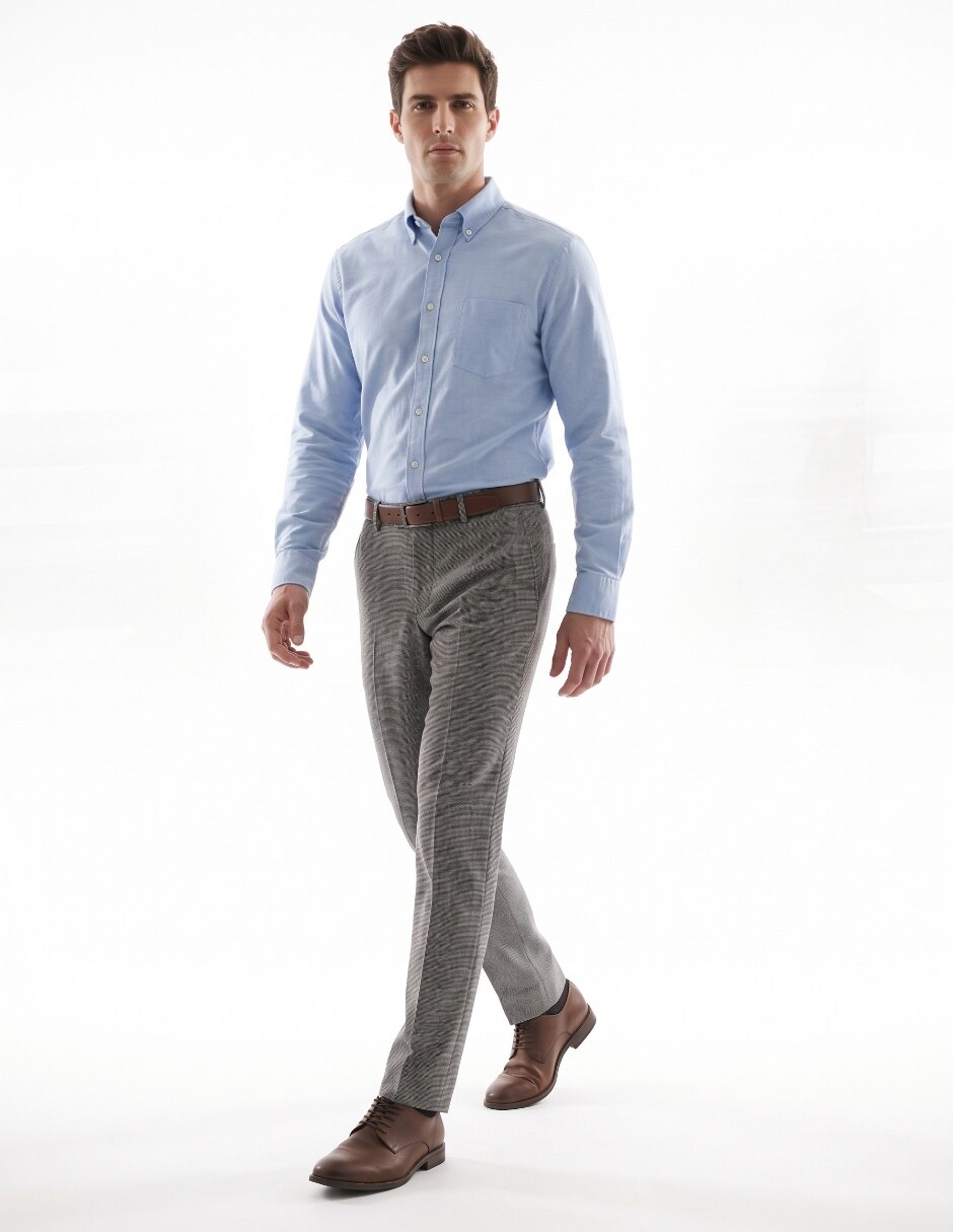 Pantalón Formal De vestir Slim UMBRA — Otoño Invierno 2026 de Poliéster viscosa y spandex para hombre 3
