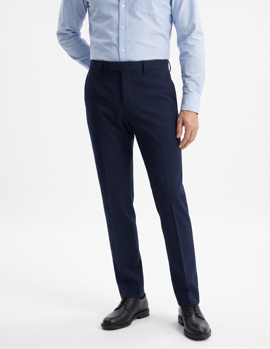 Pantalón Formal De vestir Regular HAGGAR HAGGAR de Poliéster y viscosa para hombre Pantalón Formal De vestir Regular HAGGAR HAGGAR de Poliéster y viscosa para hombre
