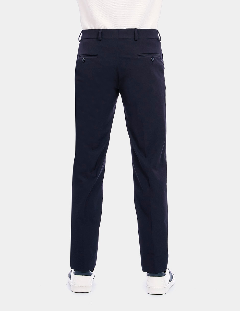 Pantalón Formal De vestir Slim de Viscosa y algodón para hombre 2