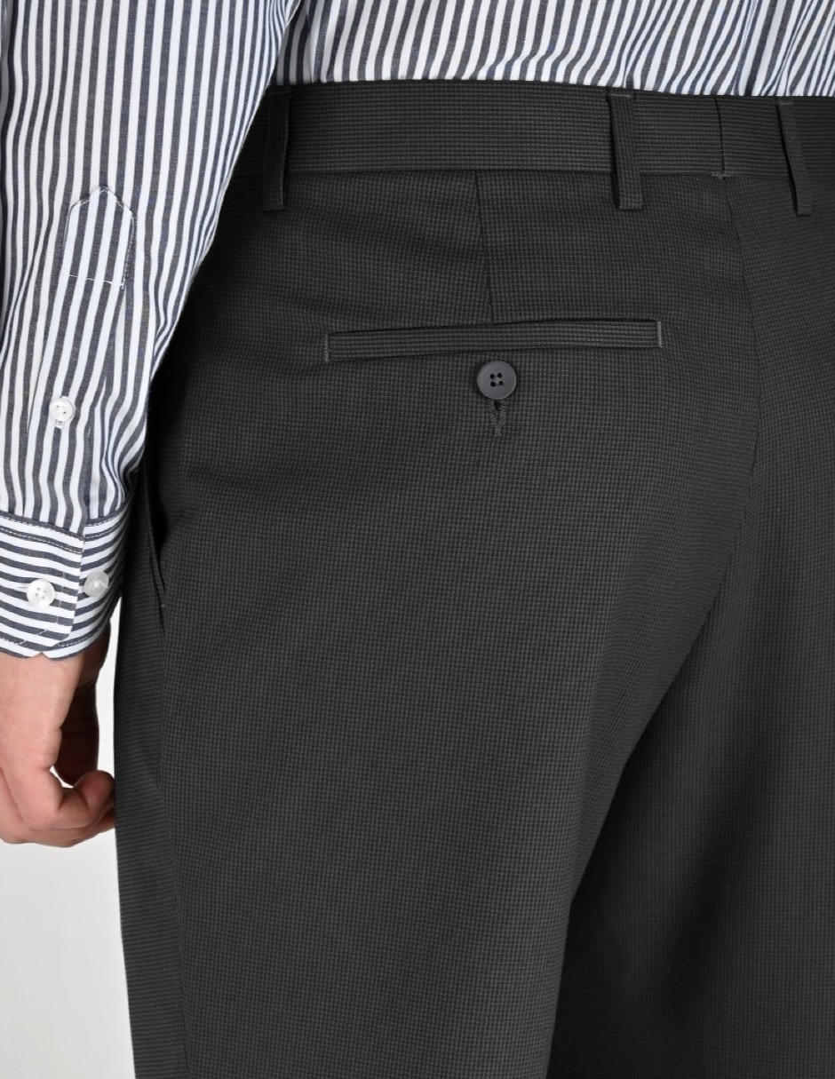 Pantalón Formal De vestir Regular Invierno de Poliéster y viscosa para hombre 2