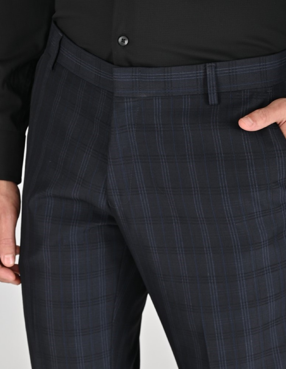 Pantalón Formal De vestir Regular Otoño Invierno de Poliéster y viscosa para hombre 5