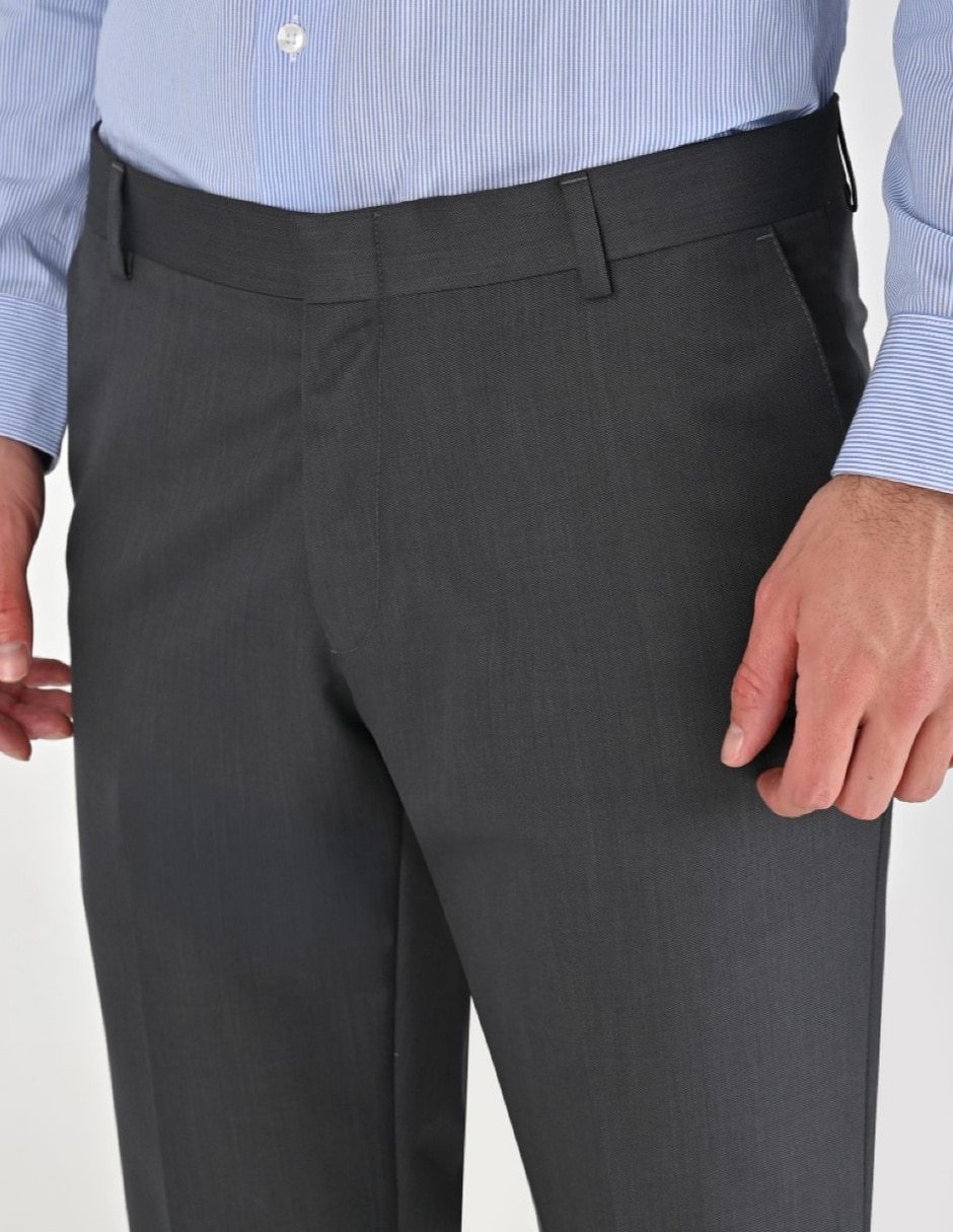 Pantalón Formal De vestir Regular Otoño Invierno de Poliéster y viscosa para hombre 2