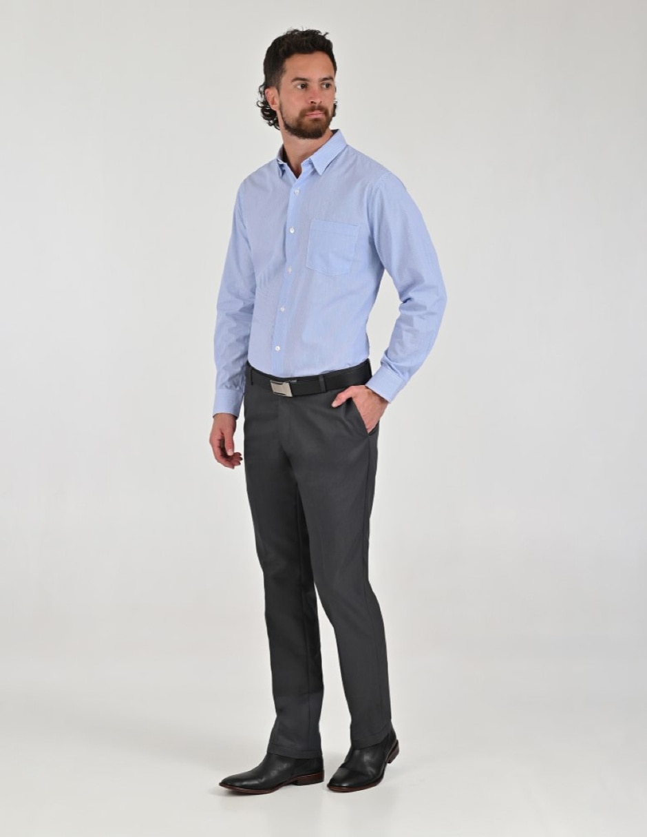 Pantalón Formal De vestir Regular Otoño Invierno de Poliéster y viscosa para hombre 6