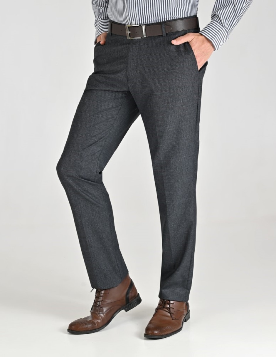 Pantalón Formal De vestir Regular Otoño Invierno de Poliéster y viscosa para hombre 4