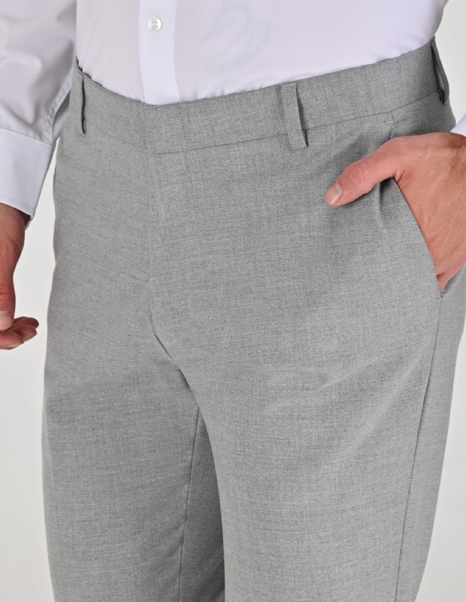 Pantalón Formal De vestir Regular Otoño Invierno de Poliéster y viscosa para hombre 5