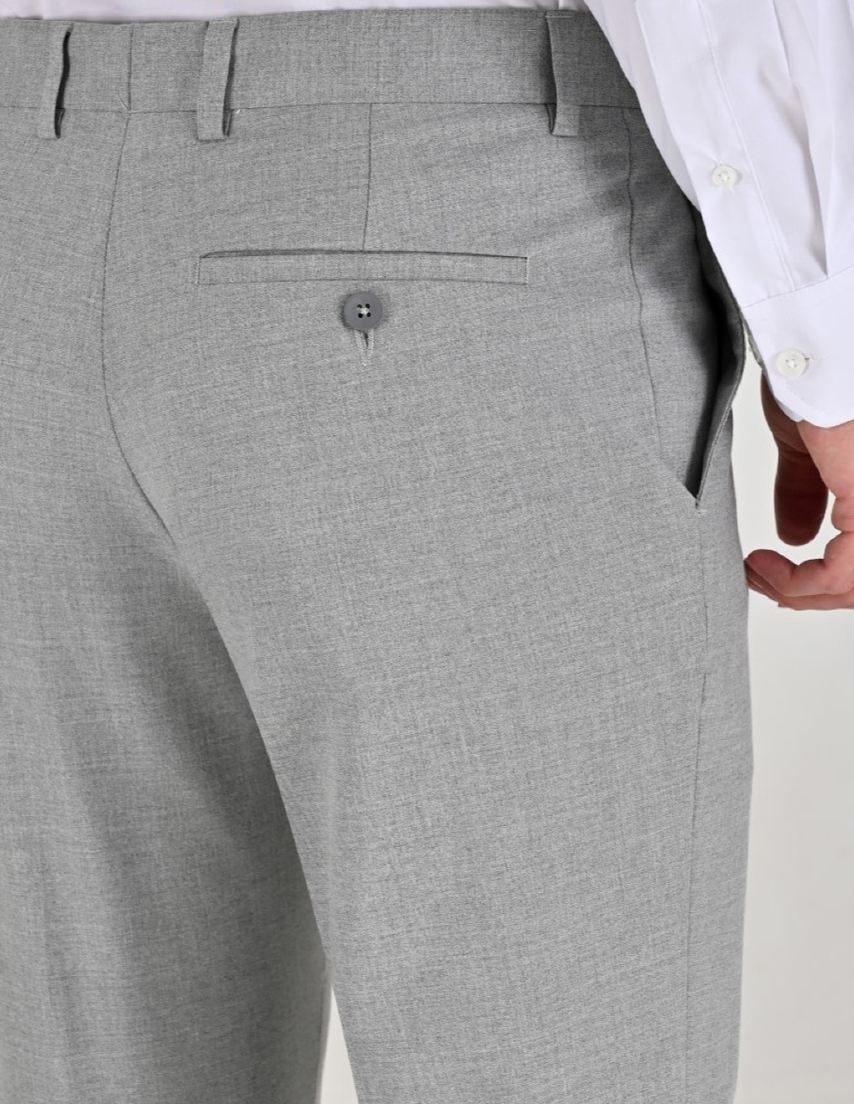 Pantalón Formal De vestir Regular Otoño Invierno de Poliéster y viscosa para hombre 6