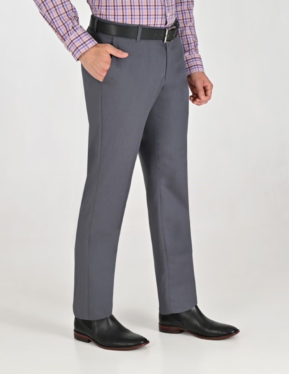 Pantalón Formal De vestir Regular Otoño Invierno de Poliéster y viscosa para hombre 2