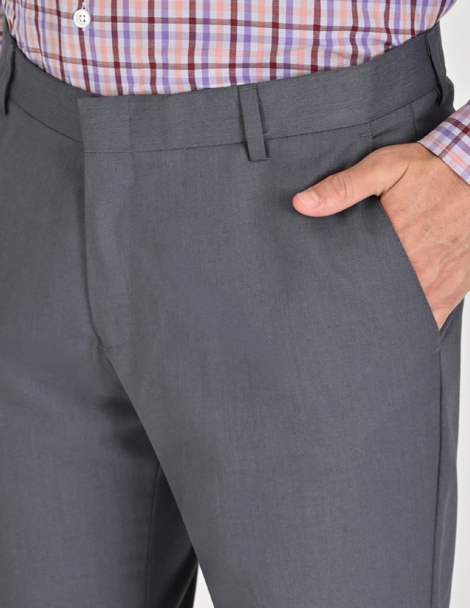 Pantalón Formal De vestir Regular Otoño Invierno de Poliéster y viscosa para hombre 4
