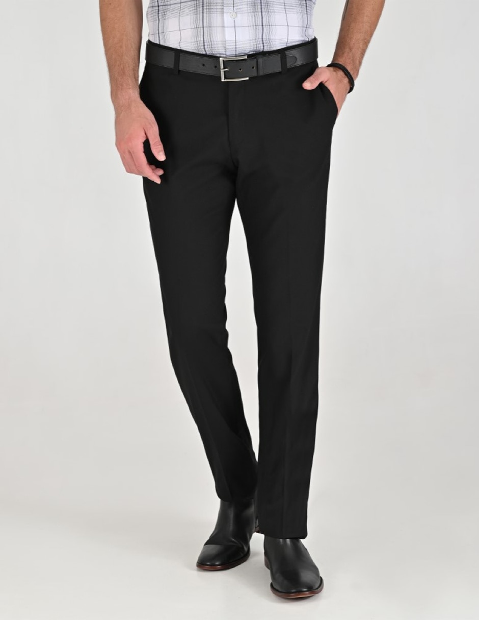 Pantalón Formal De vestir Regular Otoño Invierno de Poliéster y viscosa para hombre 1
