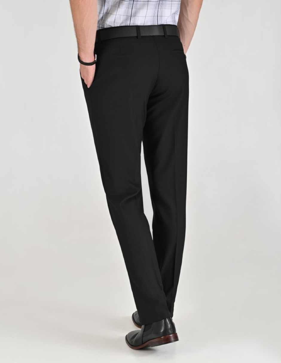 Pantalón Formal De vestir Regular Otoño Invierno de Poliéster y viscosa para hombre 3