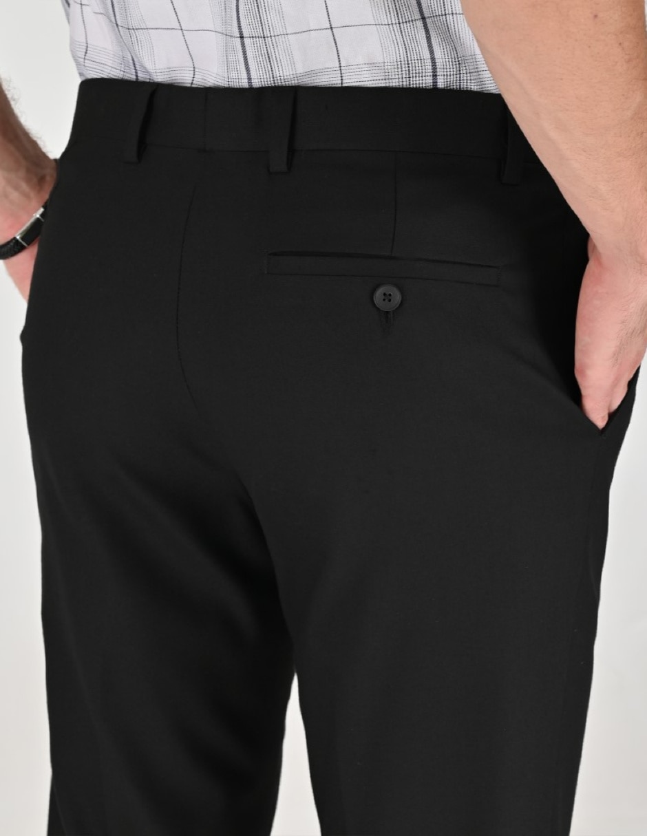 Pantalón Formal De vestir Regular Otoño Invierno de Poliéster y viscosa para hombre 4