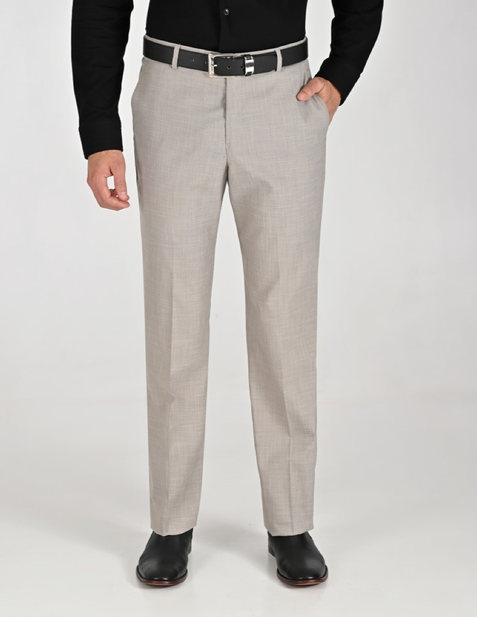 Pantalón Formal De vestir Regular Otoño Invierno de Poliéster y viscosa para hombre 1