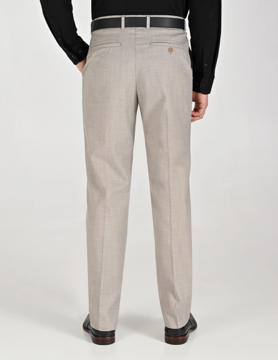 Pantalón Formal De vestir Regular Otoño Invierno de Poliéster y viscosa para hombre 2
