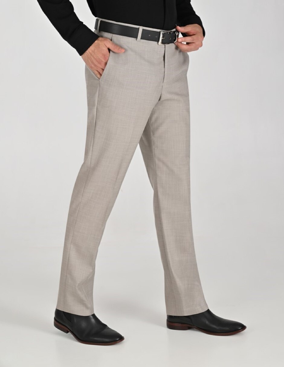Pantalón Formal De vestir Regular Otoño Invierno de Poliéster y viscosa para hombre 3