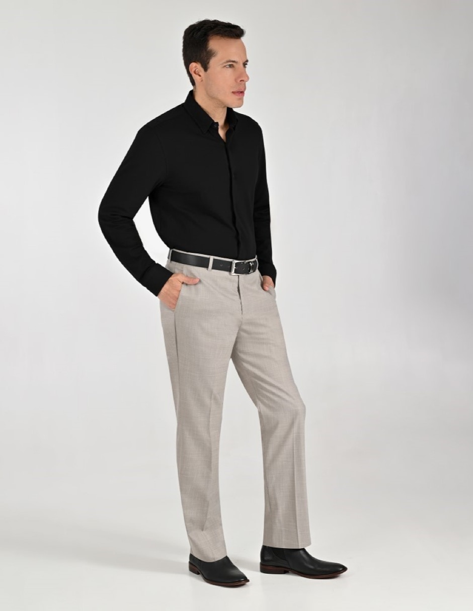 Pantalón Formal De vestir Regular Otoño Invierno de Poliéster y viscosa para hombre 6