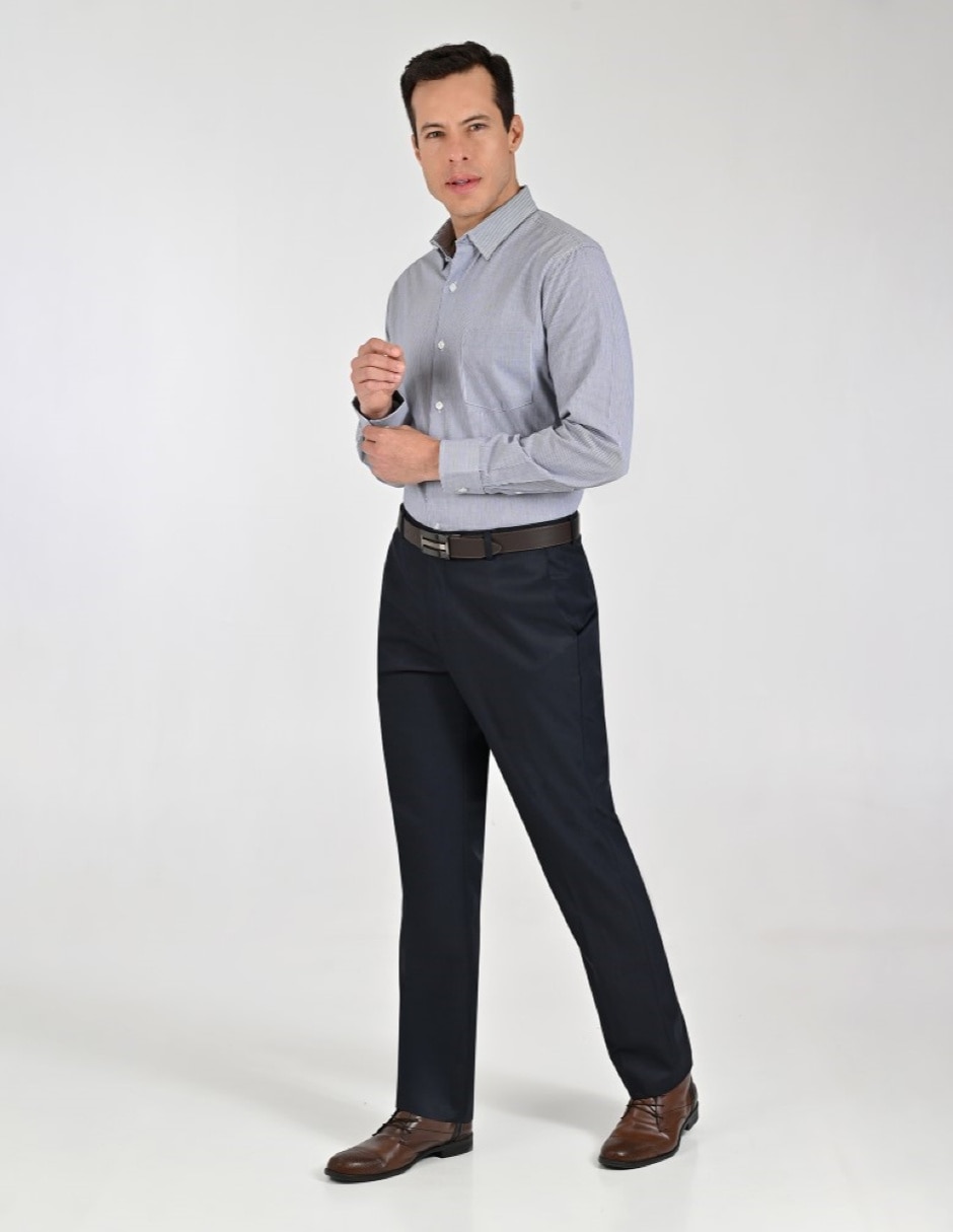 Pantalón formal de vestir regular para hombre 5
