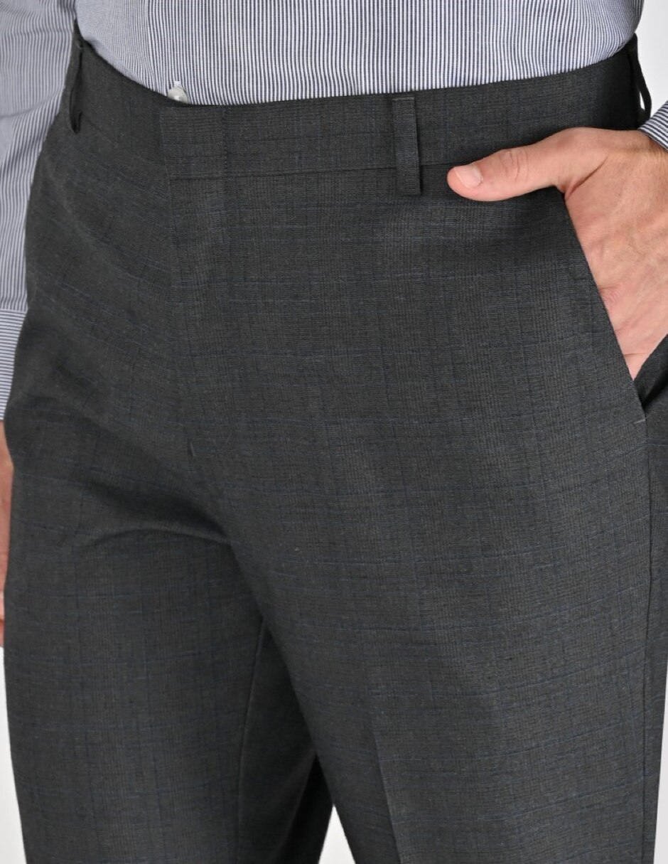 Pantalón Casual De vestir Slim Otoño Invierno de Poliéster y viscosa para hombre 3