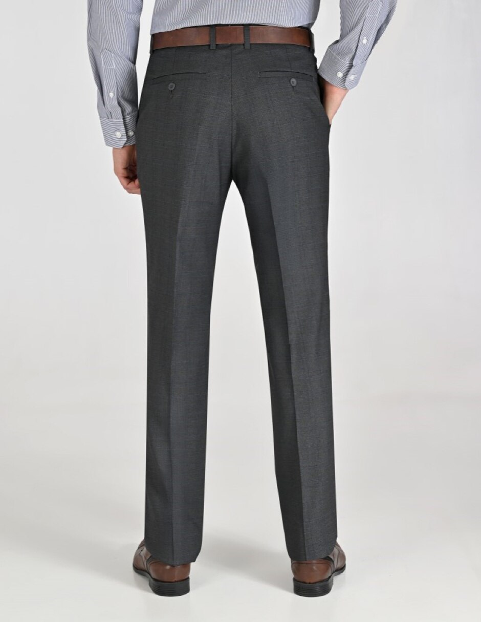 Pantalón Casual De vestir Slim Otoño Invierno de Poliéster y viscosa para hombre 4