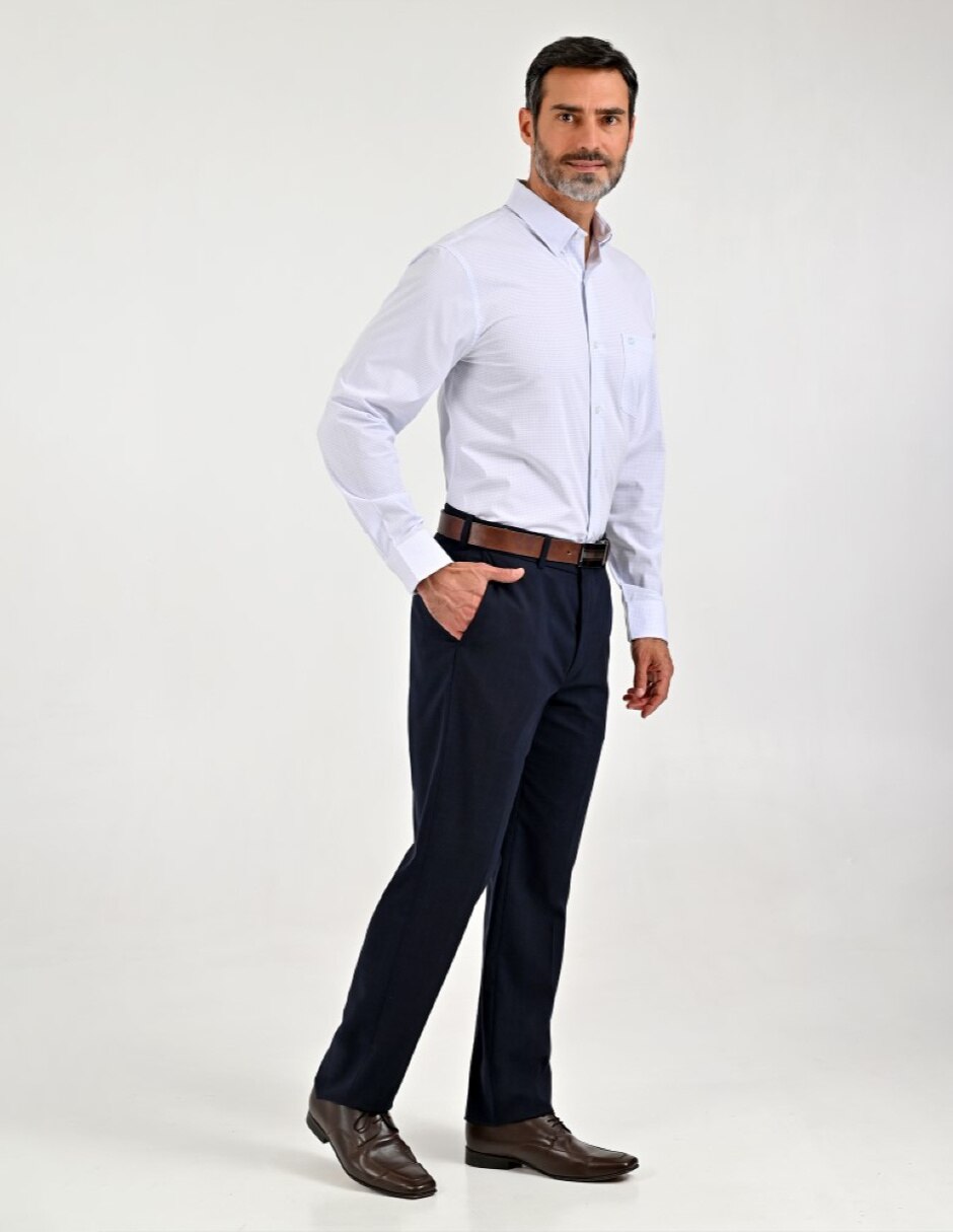 Pantalón formal de vestir slim para hombre 4