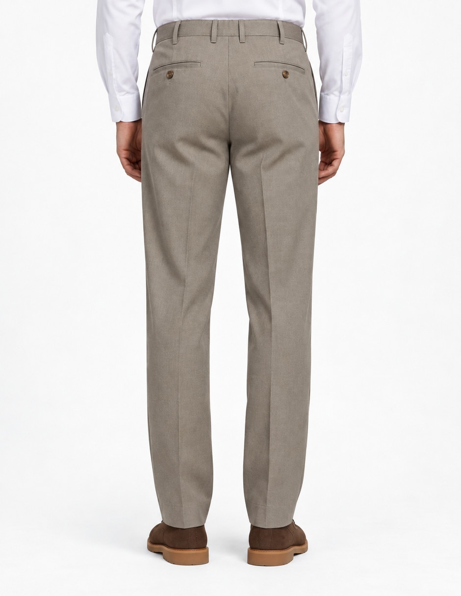 Pantalón casual chino recto de algodón para hombre 2