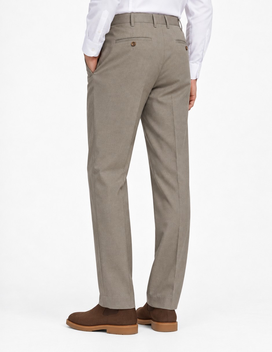 Pantalón casual chino recto de algodón para hombre 4